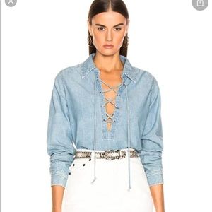 Nili Lotan Mallory denim shirt